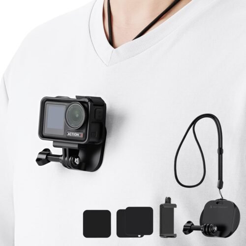 "Unleash Your Adventures with the K&F Concept Magnetic Chest Mount: The Ultimate POV Solution for Your GoPro and DJI Osmo Action Cameras!"