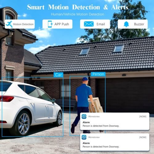 Full HD 5MP Definition Wired Security Camera System Outdoor Home Video Surveillance Cameras CCTV Camera Security System Outside Surveillance Video Indoor - 이미지 4