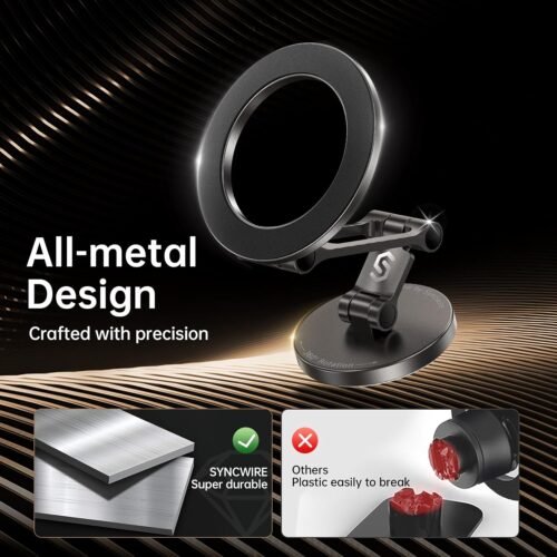 Magnetic Marvel: Syncwire's All-Metal MagSafe Car Mount for Ultimate iPhone 16-13 Pro Max Convenience! - 이미지 6