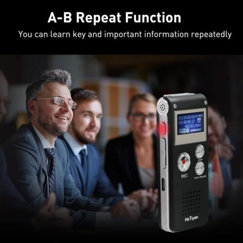 Digital Voice Recorders 8GB Audio Recorder Voice Activated Recorder for Lectures, Meetings, Interviews Recording Device with Microphone USB Cable, MP3 Player (8GB - 이미지 4