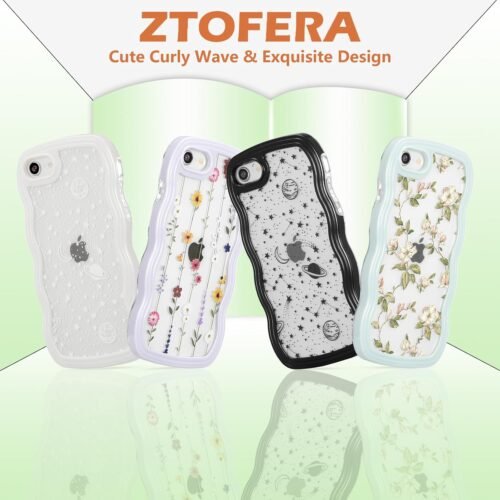 "Chic Green Leaf Floral Case: Slim & Stylish Protection for iPhone SE/8/7" - 이미지 5
