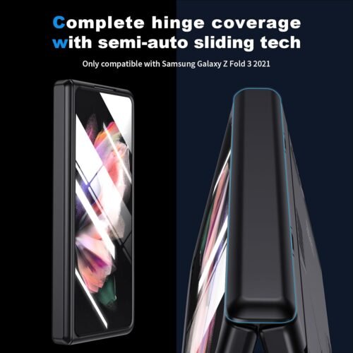 "Elevate Your Style: All-in-One Slim Case with Hidden Kickstand & Wireless Charging for Samsung Z Fold 3" - 이미지 3