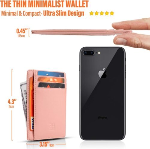 Chic RFID-Blocking Leather Wallet: Your Stylish Minimalist Companion for Women - 이미지 3