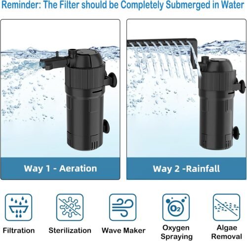 Revolutionize Your Aquarium: 5-in-1 UV Filter & Pump for Crystal Clear Water! - 이미지 5