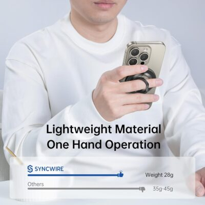Magnetic Marvel: SYNCWIRE's Enhanced Ring Holder and Grip Stand for iPhone Magic - 이미지 4