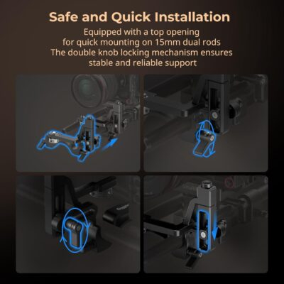 "Versatile Swing-Away Support: Enhance Your Filmmaking with SmallRig's 15mm Dual Rod Clamp" - 이미지 3