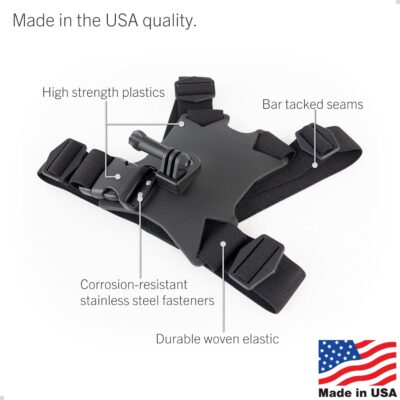 STUNTMAN High Stability Chest Mount with J Hook for Action Cameras - Fits GoPro, DJI Osmo (Action 5 Pro, 4, 3, 2), Insta360 (Ace Pro, Ace, ONE RS, ONE R), and Others - 이미지 5