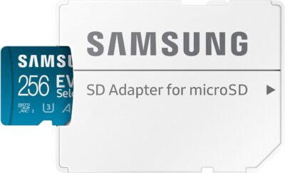 SAMSUNG EVO Select microSDMemory Card + Adapter, 256GB microSDXC, Up-to 160 MB/s, 4K UHD, UHS-I, C10, U3, V30, A2, for Mobile Phone, Smartphones, Nintendo-Switch, and Tablets (MB-ME256SA/AM) - 이미지 2