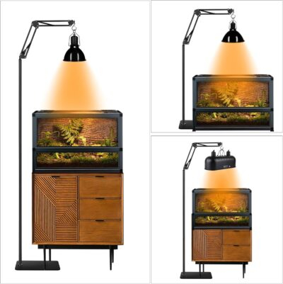 Transform Your Terrarium: Versatile Heat Lamp Stand with 360° Swing Arm and Adjustable Height for Reptiles - 이미지 6
