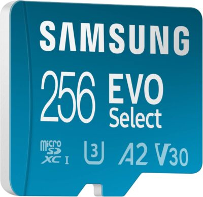 SAMSUNG EVO Select microSDMemory Card + Adapter, 256GB microSDXC, Up-to 160 MB/s, 4K UHD, UHS-I, C10, U3, V30, A2, for Mobile Phone, Smartphones, Nintendo-Switch, and Tablets (MB-ME256SA/AM) - 이미지 7