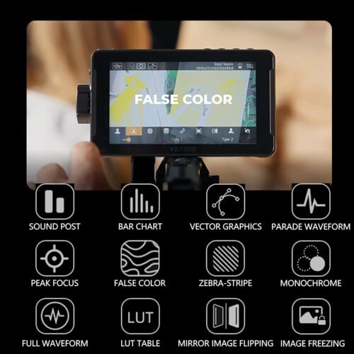 Illuminate Your Filmmaking: VILTROX DC-550pro 5.5" 4K Touch Screen Monitor Kit with Sunshade and Battery Power - 이미지 4