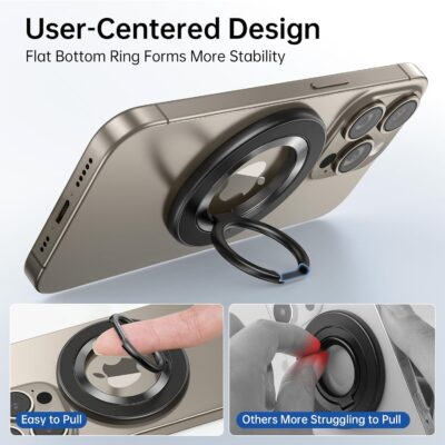 Magnetic Marvel: SYNCWIRE's Enhanced Ring Holder and Grip Stand for iPhone Magic - 이미지 5