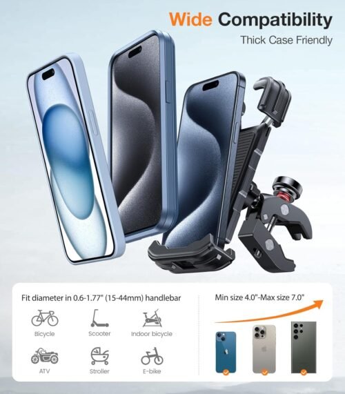"VICSEED 2024 Enhanced Bike Phone Holder: Ultimate Security and Stability for Your Ride!" - 이미지 6