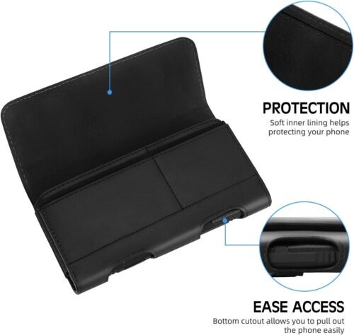 Mopaclle Phone Holster for Samsung Galaxy S25 Ultra,S24 Ultra, S23 Ultra, S22 Ultra, Note 20 Ultra 5G,Note 10 Plus, A04 A03 A24 4G A54 A51 A71 A23,Cell Phone Belt Clip Holster Holder Carrying Pouch - 이미지 8