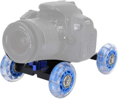 "Elevate Your Shots: Nikou 10KG DSLR Camera Dolly Wheel for Smooth Low-Level Cinematic Magic"