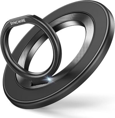 Magnetic Marvel: SYNCWIRE's Enhanced Ring Holder and Grip Stand for iPhone Magic