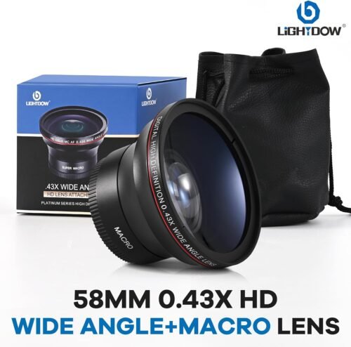 Transform Your Canon EOS Photography with the Lightdow 58MM 0.43x HD Wide Angle & Macro Lens! - 이미지 6