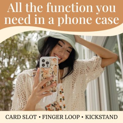 Chic & Functional: Walli Aesthetic Magnetic Wallet Case for iPhone 14 Plus – Stylish Card Holder with Kickstand & Finger Strap! - 이미지 4