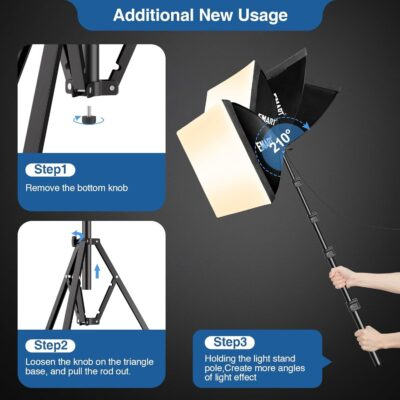 Illuminate Your Creativity: EMART 16" Softbox Lighting Kit for Stunning Studio Photography and Video! - 이미지 4