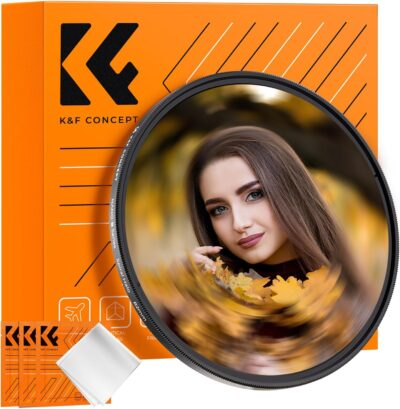K&F Concept 82mm Halo Swirl Camera Lens Filter: Enhance Your Photography with Premium Optical Glass & Cleaning Cloth!