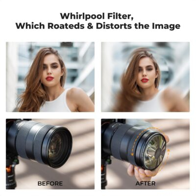 K&F Concept 82mm Halo Swirl Camera Lens Filter: Enhance Your Photography with Premium Optical Glass & Cleaning Cloth! - 이미지 4