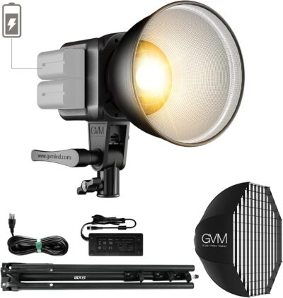 Illuminate Your Vision: GVM 80W Bi-Color Video Softbox Lighting With 8 Dynamic Scenes