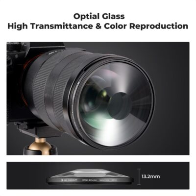 K&F Concept 82mm Halo Swirl Camera Lens Filter: Enhance Your Photography with Premium Optical Glass & Cleaning Cloth! - 이미지 5