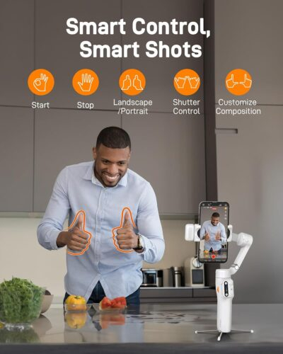 "Unleash Your Creativity: Hohem iSteady V3 Gimbal Stabilizer for iPhone with Magnetic AI Tracker and Built-in Extension!" - 이미지 6