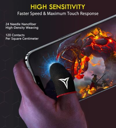 "Ultimate Gaming Comfort: Nuozme 6-Pack Touchscreen Finger Sleeves for Precision Play" - 이미지 3