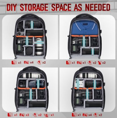 "Ultimate RAINSMORE DSLR Backpack: Your Stylish and Secure Photography Companion" - 이미지 2