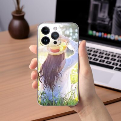 Personalized Photo Phone Case, with iPhone 16 15 14 13 12 11 Pro Max Plus Mini XR XS X, Custom Picture Design Your Own Collage Phone Cover for Family Friends Couple Gift Compatible (1 Photo) - 이미지 4
