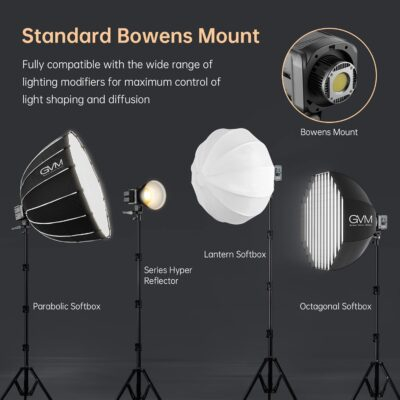Illuminate Your Vision: GVM 80W Bi-Color Video Softbox Lighting With 8 Dynamic Scenes - 이미지 3