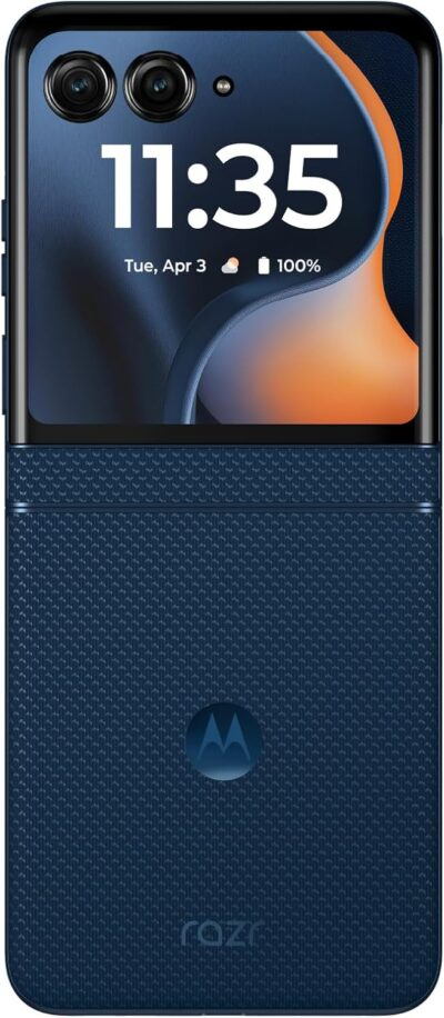 "Motorola Razr 2025: Unlocked Elegance in Pantone Gibraltar Sea | 8GB RAM, 256GB Storage & 50MP Camera" - 이미지 3