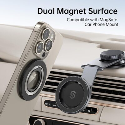Magnetic Marvel: SYNCWIRE's Enhanced Ring Holder and Grip Stand for iPhone Magic - 이미지 3