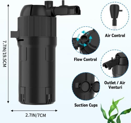 Revolutionize Your Aquarium: 5-in-1 UV Filter & Pump for Crystal Clear Water! - 이미지 8