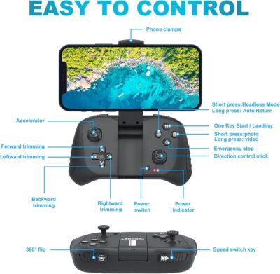 "Unleash the Skies: The Ultimate Foldable 1080P Camera Drone for All Ages with Smart Features!" - 이미지 6