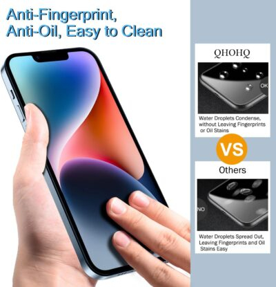 "Ultimate Protection: QHOHQ Triple Pack Screen and Camera Lens Shields for iPhone 14/13 – Unmatched Clarity and Toughness!" - 이미지 5