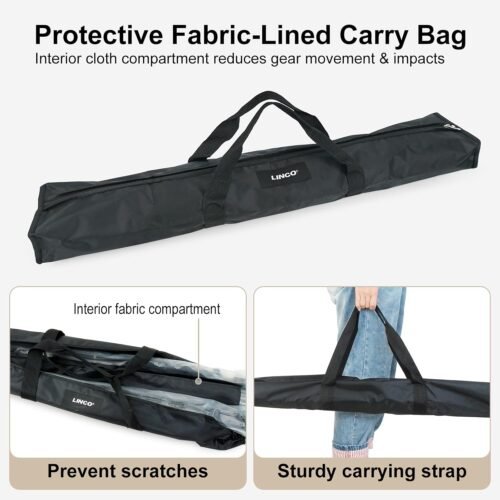 LINCO Lincostore Backdrop Support Stand Kit 10x6.5ft Adjustable Photography Studio Photo Background Support System with Carrying Bag for Green Screen Muslin, 4171 - 이미지 6