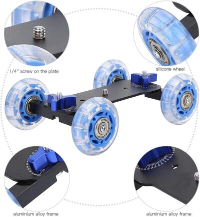 "Elevate Your Shots: Nikou 10KG DSLR Camera Dolly Wheel for Smooth Low-Level Cinematic Magic" - 이미지 3