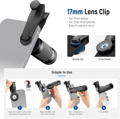 Capture New Heights: NEEWER 7X Telephoto Lens for Your iPhone and Samsung with Superior Magnification! - 이미지 6