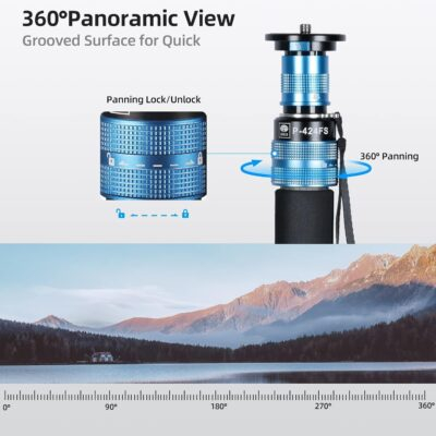 Unleash Your Photography: The Ultimate 63" Carbon Fiber Monopod with Versatile Features & Robust Support! - 이미지 7