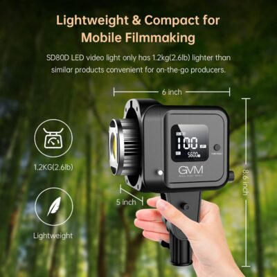 Illuminate Your Vision: GVM 80W Bi-Color Video Softbox Lighting With 8 Dynamic Scenes - 이미지 8