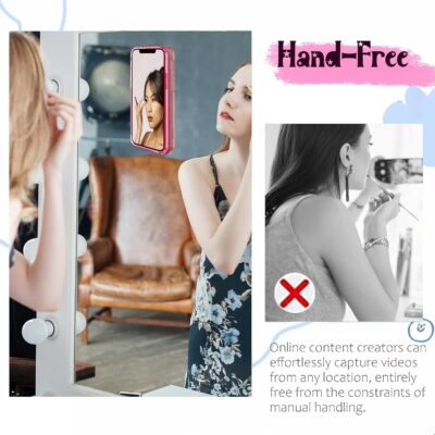 Suction Power Duo: Ultra-Sticky Silicone Phone Mount for Flawless Selfies & Videos (Light Pink & Translucent) - 이미지 5