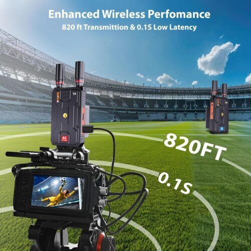 Wireless HDMI Transmitter and Receiver 4K: Plug&Play HDMI Wireless Extender Kit, 5G 820FT HDMI Sender and Receiver with Loopout for Streaming Video and Audio to Monitor from Laptop/PC, Audio Interface - 이미지 7