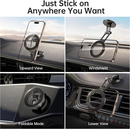 Magnetic Marvel: Syncwire's All-Metal MagSafe Car Mount for Ultimate iPhone 16-13 Pro Max Convenience! - 이미지 2