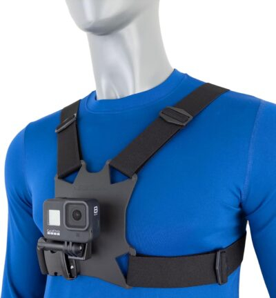 STUNTMAN High Stability Chest Mount with J Hook for Action Cameras - Fits GoPro, DJI Osmo (Action 5 Pro, 4, 3, 2), Insta360 (Ace Pro, Ace, ONE RS, ONE R), and Others