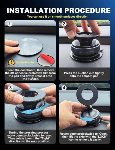 Revolutionary 360° Magnetic Phone Mount: Your Ultimate Hands-Free Solution for Cars, Gyms, and More! - 이미지 7