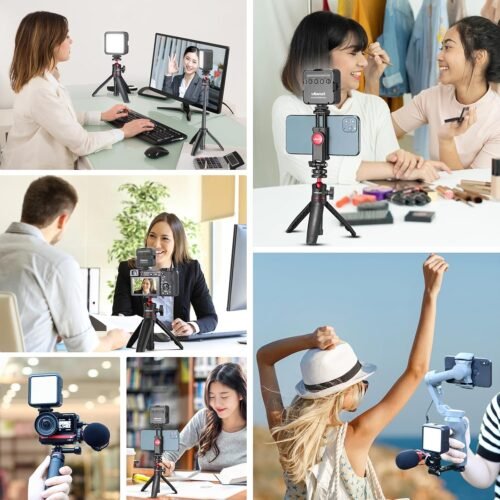 ULANZI VL49 2000mAh LED Video Light w 3 Cold Shoe, Rechargeable Soft Light Panel, Portable Photography Lighting for DJI OSMO Sony DSLR Canon Camera GoPro Vlogging - 이미지 6