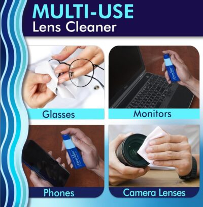Ultimate On-the-Go Lens Care: Compact Cleaner Kit with Refillable Spray and Microfiber Cloth for All Lens Types! - 이미지 4