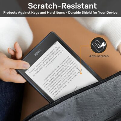 CoBak 3 Pack Anti-Glare Matte Screen Protector for 7" Kindle Paperwhite 12th Gen 2024 & Colorsoft Signature Edition,for Kobo Aura 2 - High Clarity, Fingerprint Resistant - Fine-Grit Texture PET Film - 이미지 7